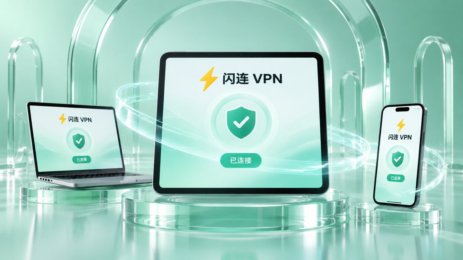 闪连VPN手机连接主题图片