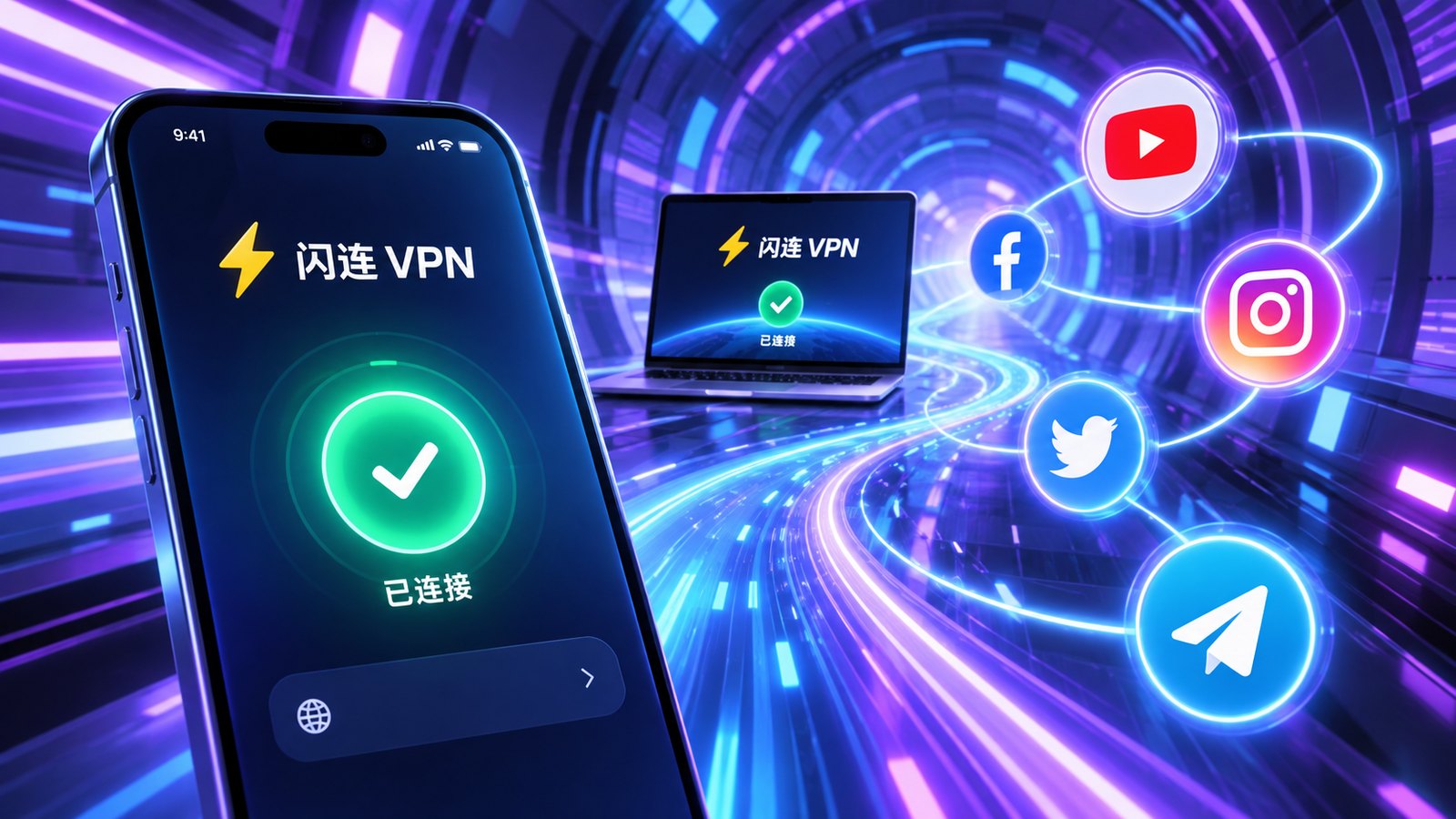 闪连VPNiOS安装相关视觉